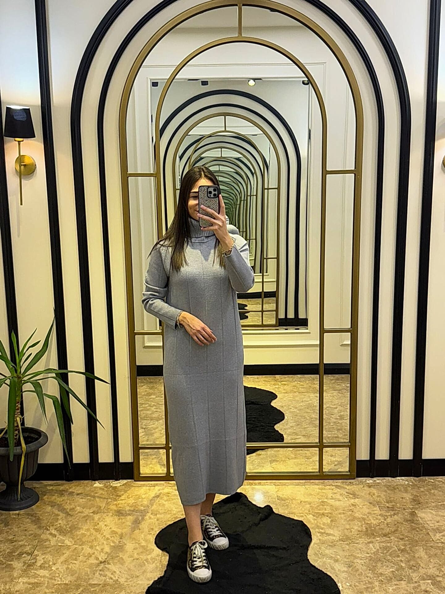 MOOR UZUN TRİKO ELBİSE