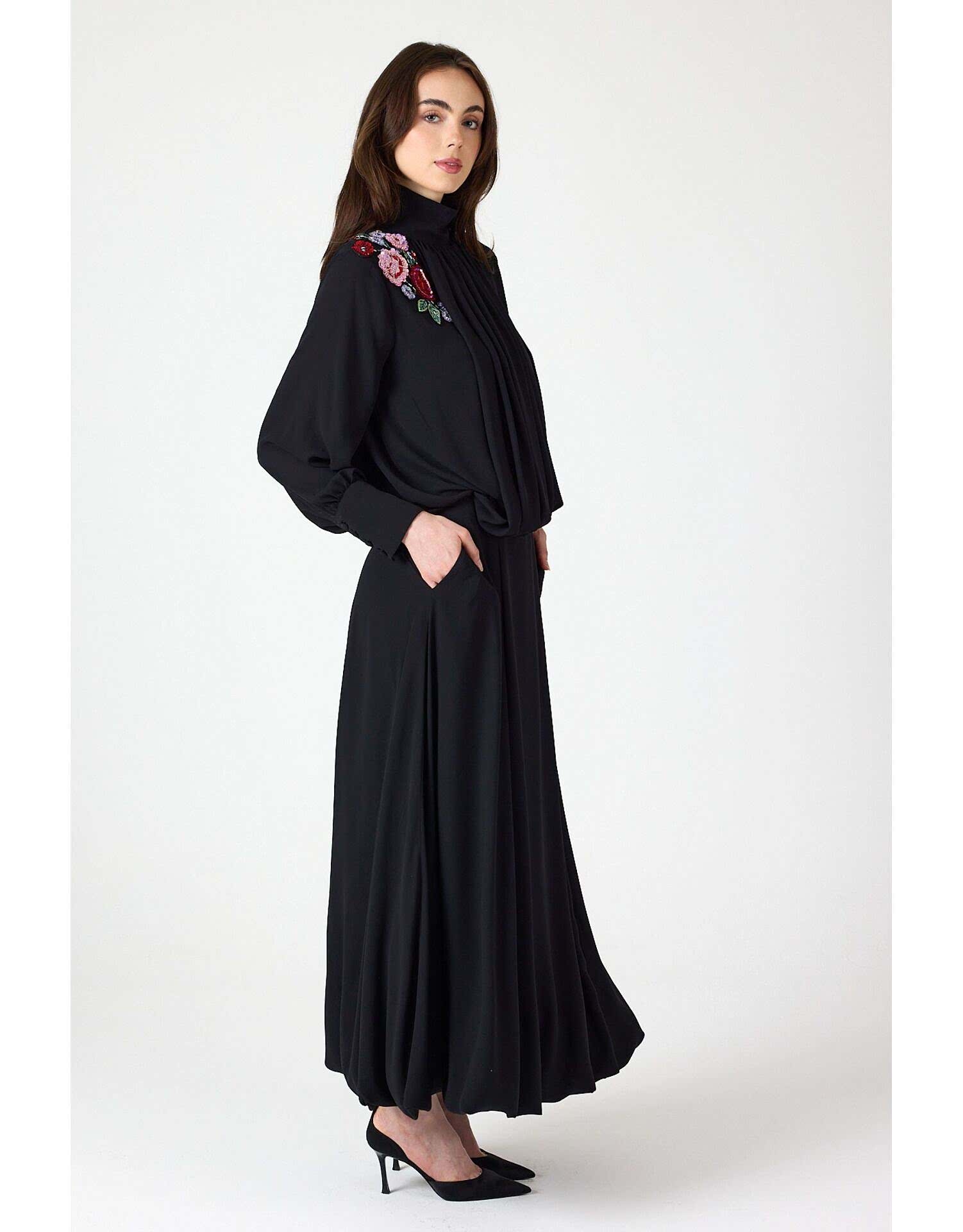 SELVİ ÇETİN BALON ETEK SİYAH