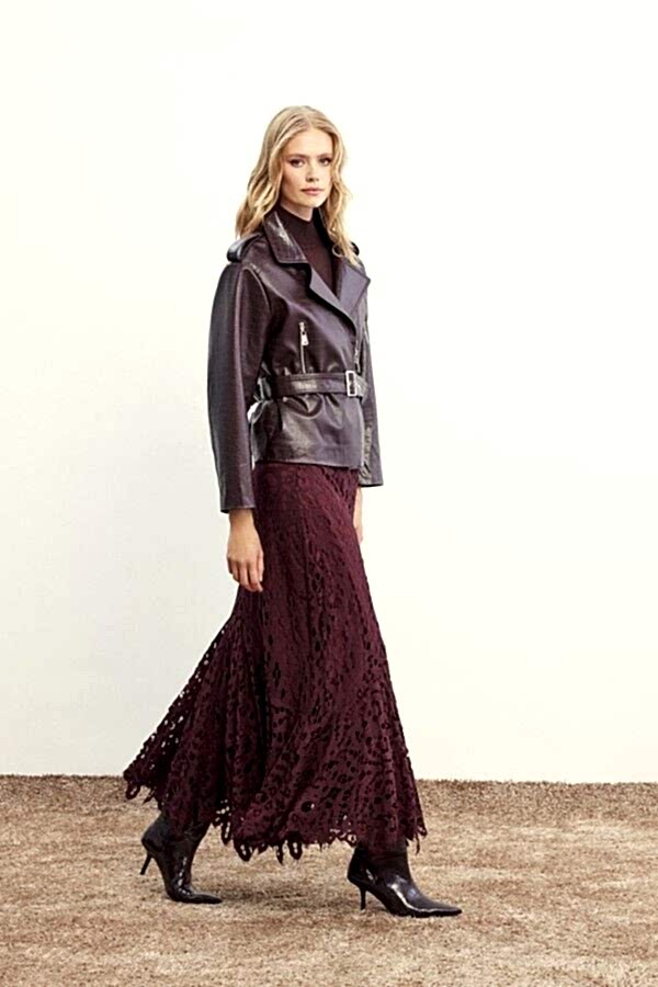 VENÖVE ELVİS ETEK BORDO