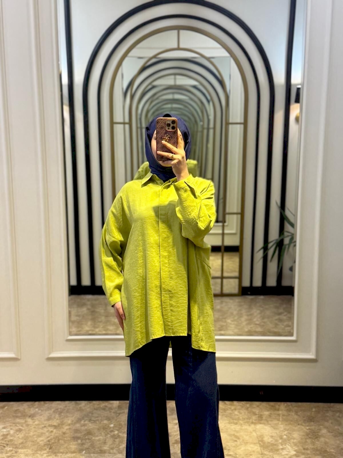 NUSS YAĞ YEŞİLİ GÖMLEK