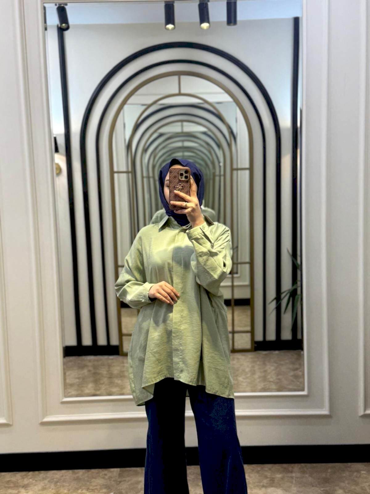 NUSS MİNT YEŞİLİ GÖMLEK