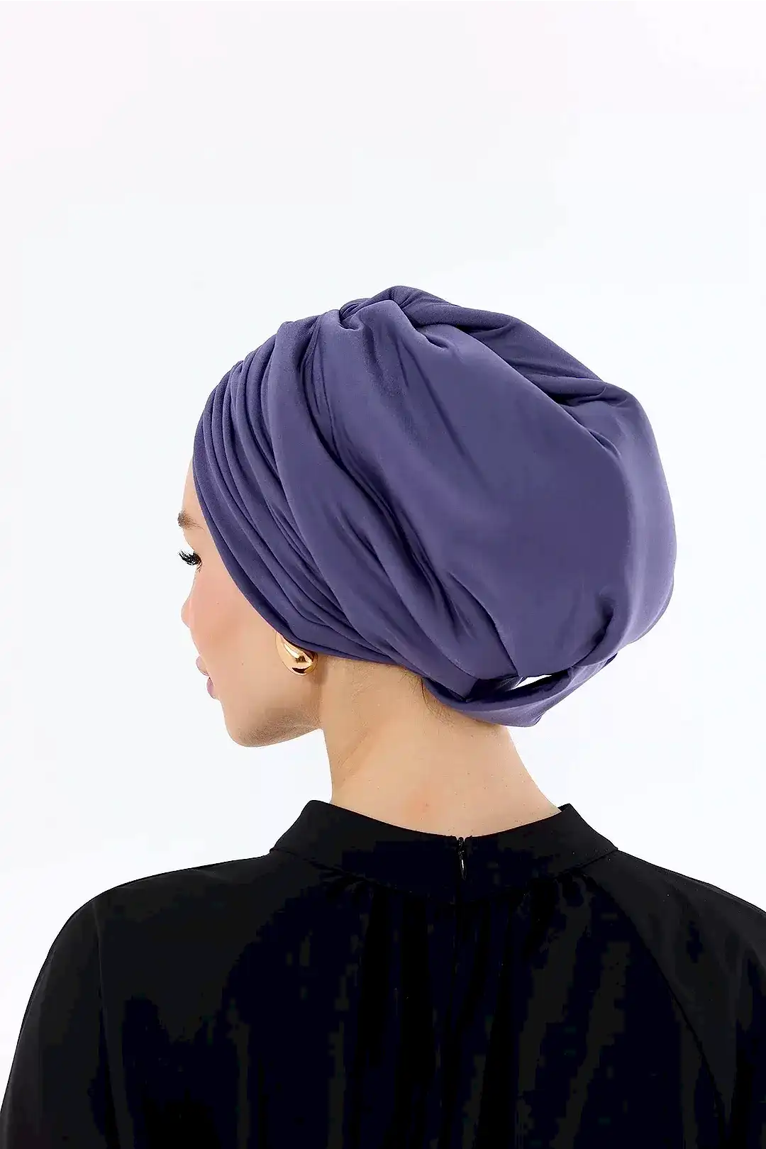 Sisre Drapeli Dolgulu Günlük Bone Lavanta